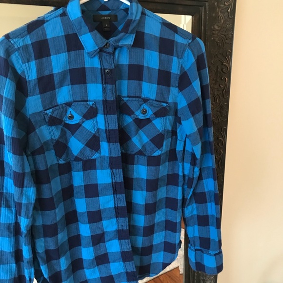 J. Crew Tops - Jcrew Buffalo Plaid Flannel